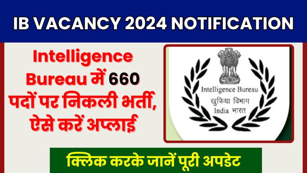 IB Vacancy 2024 Notification